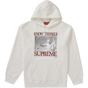 Supreme Know Thyself Hooded Sweatshirt (White) XL